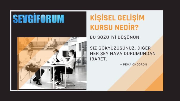 kisisel gelisim kursu nedir