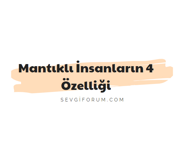 mantikli insanlarin 4 ozelligi