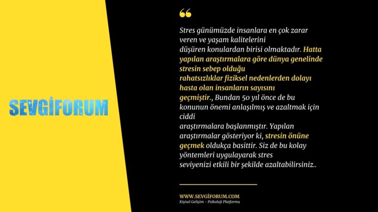 Zihinsel Stres Duzeyi