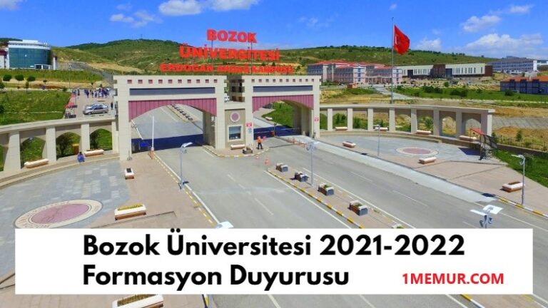 BOZOK Universitesi Pedagojik Formasyon Ucretleri