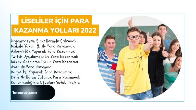 liseliler icin para kazanma yollari