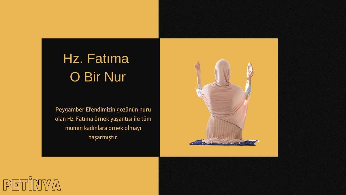 hazreti fatima o bir nur